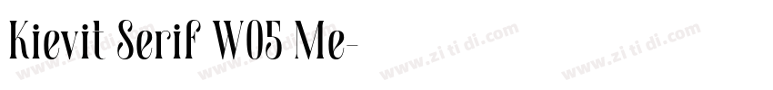 Kievit Serif W05 Me字体转换
